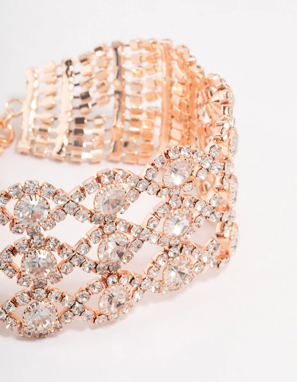 Rose Gold Marquise Cupchain Bracelet - Image 2