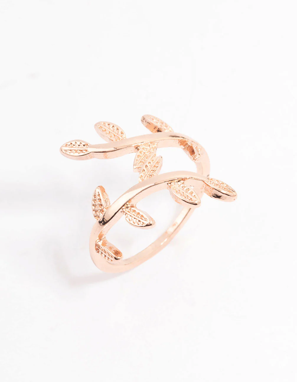 Rose Gold Plated Vine Wrapped Ring - Image 2