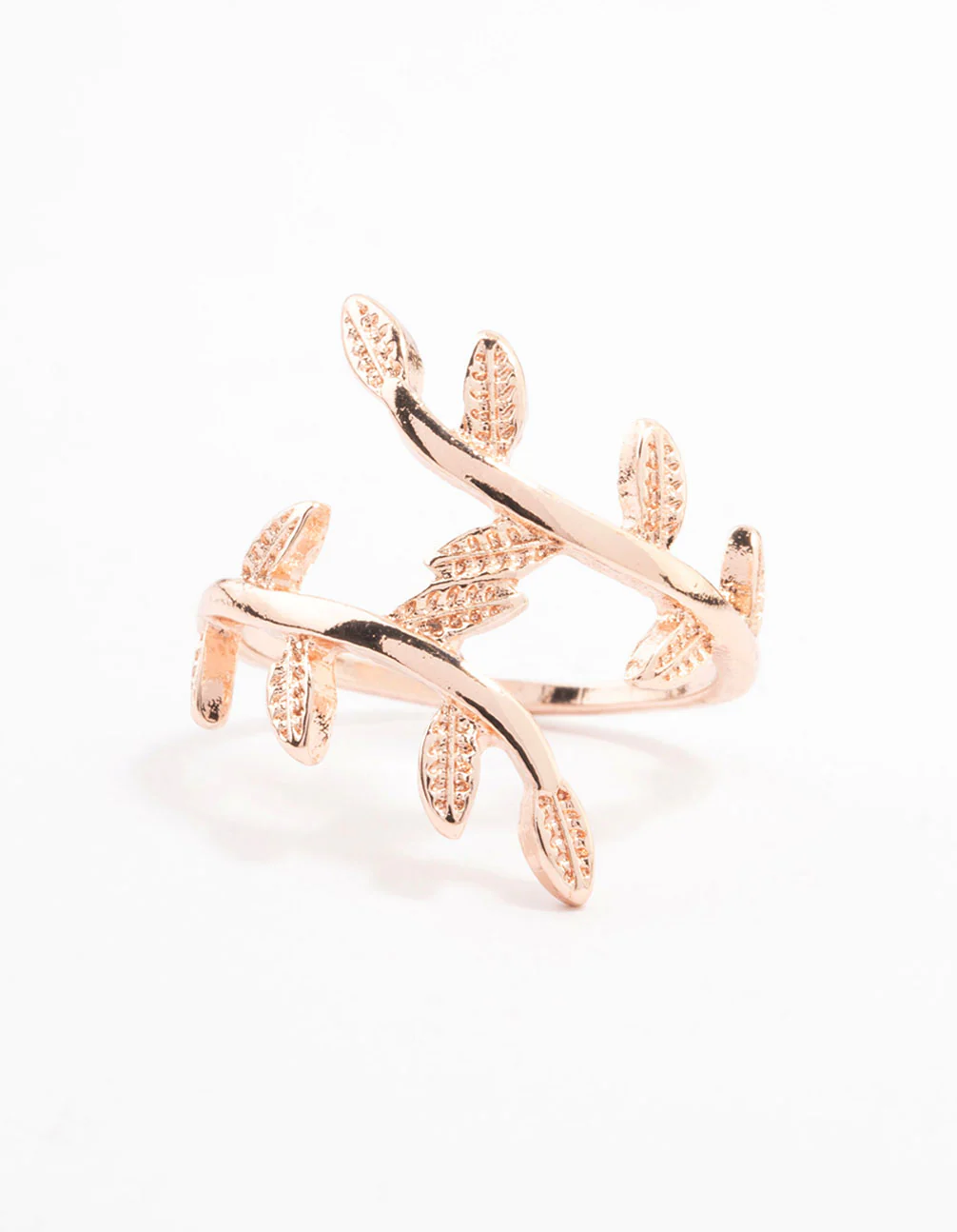 Rose Gold Plated Vine Wrapped Ring - Image 3