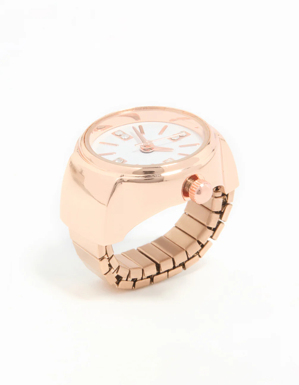 Rose Gold Statement Watch Ring - Image 2