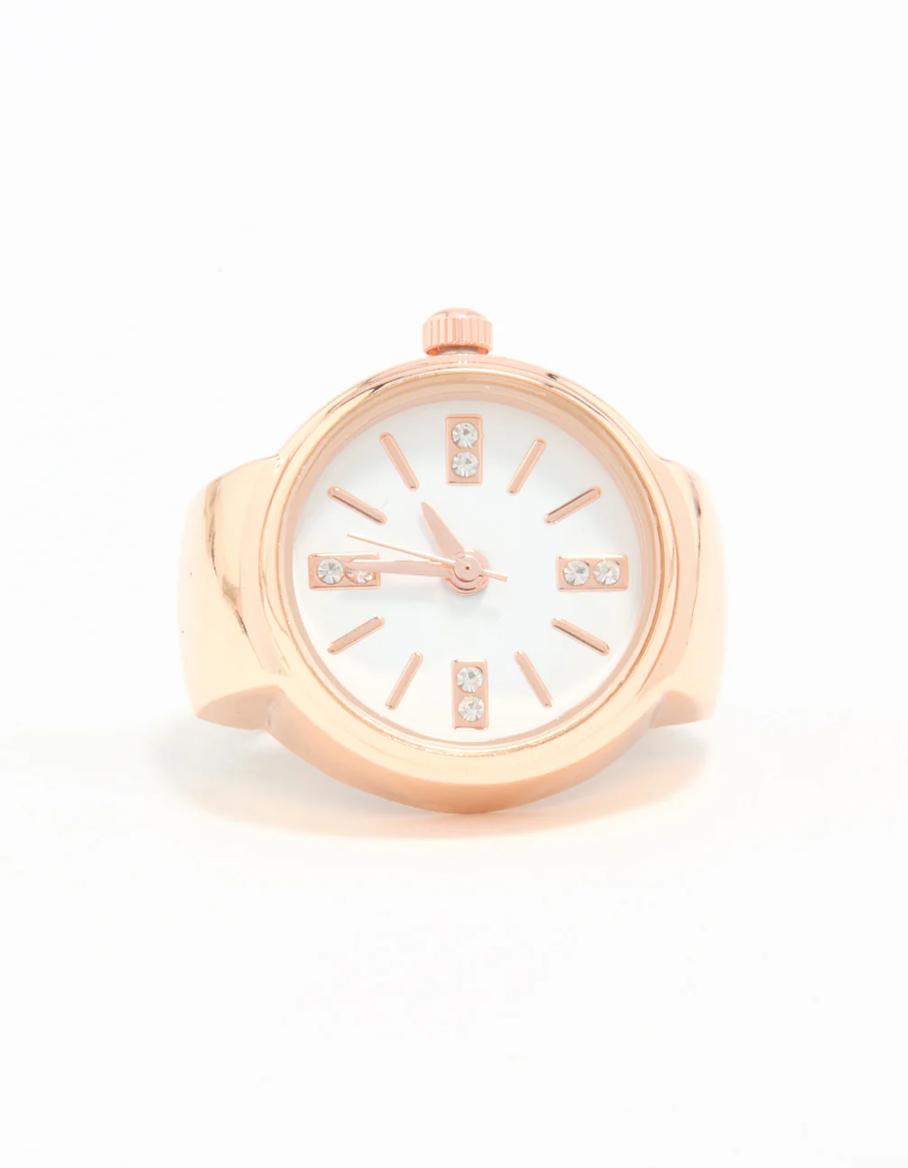 Rose Gold Statement Watch Ring - Image 3
