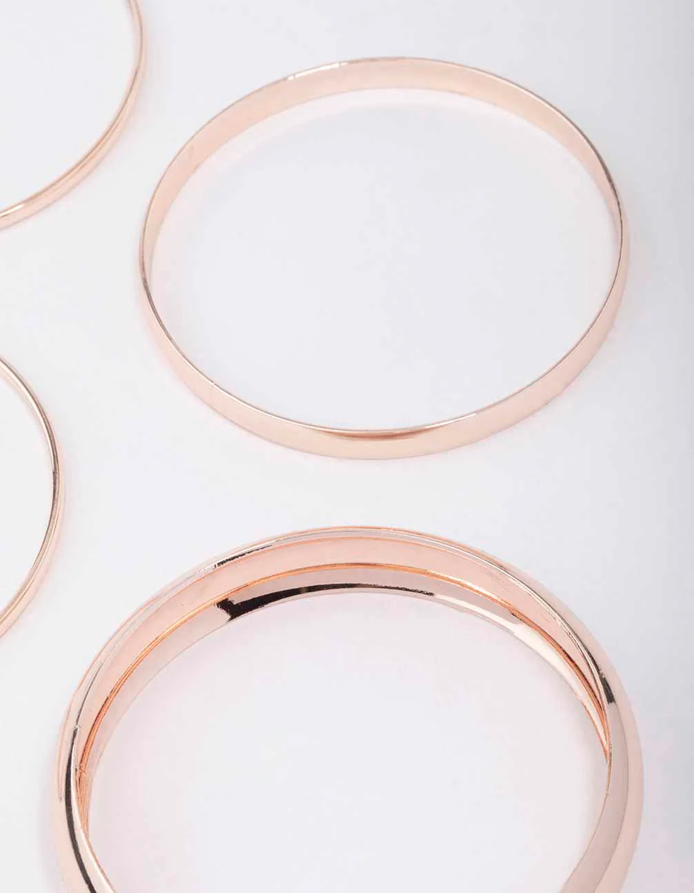 Rose Gold Thick & Thin Bangle 4-Pack - Image 2