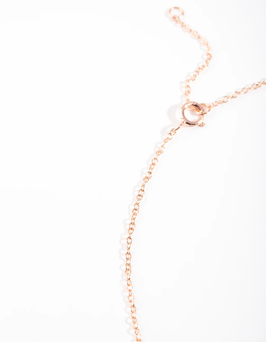 Rose Gold Plated Sterling Silver Micro Heart Necklace - Image 4