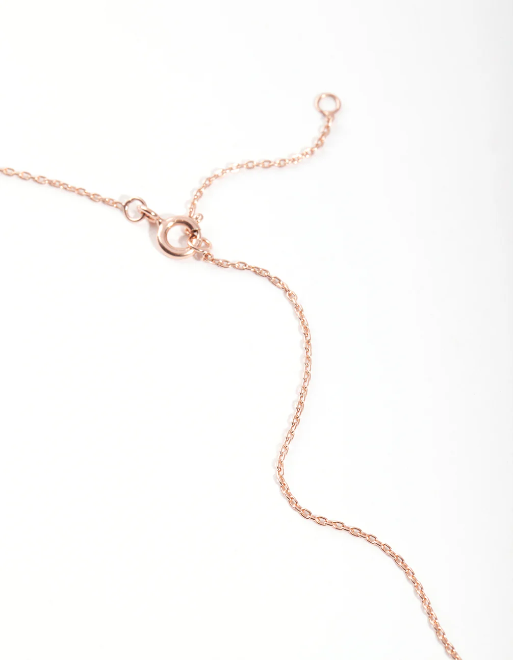 Rose Gold Plated Sterling Silver Synthetic Opal Bezel Pendant Necklace - Image 4