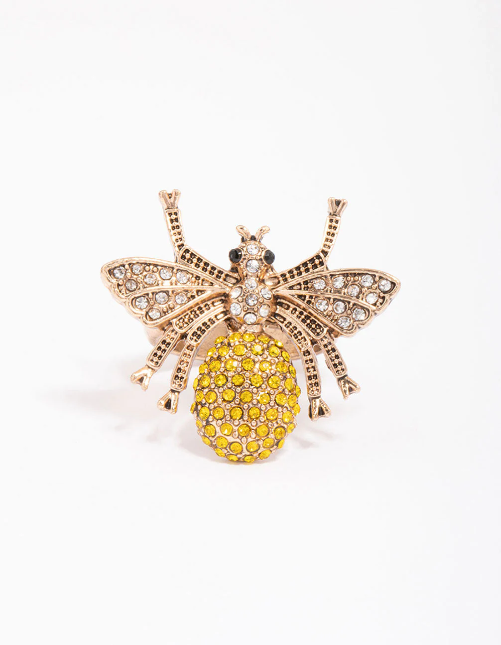 Antique Gold Bumble Bee Ring - Image 3