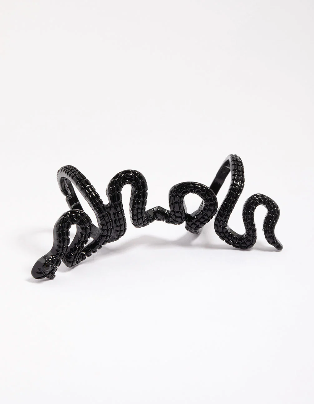 Black Slithering Snake Ring - Image 2