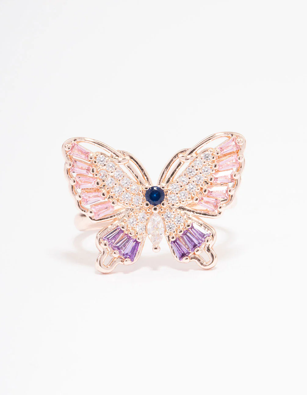 Rose Gold Cute Butterly Ring - Image 3