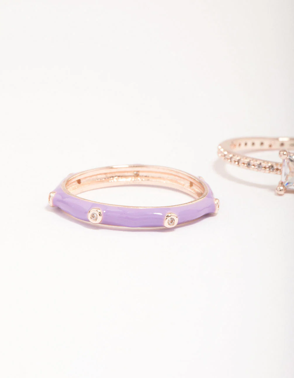 Rose Gold Enamel Ring Pack - Image 3