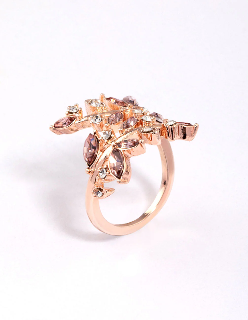 Rose Gold Vine Wrapped Ring - Image 2