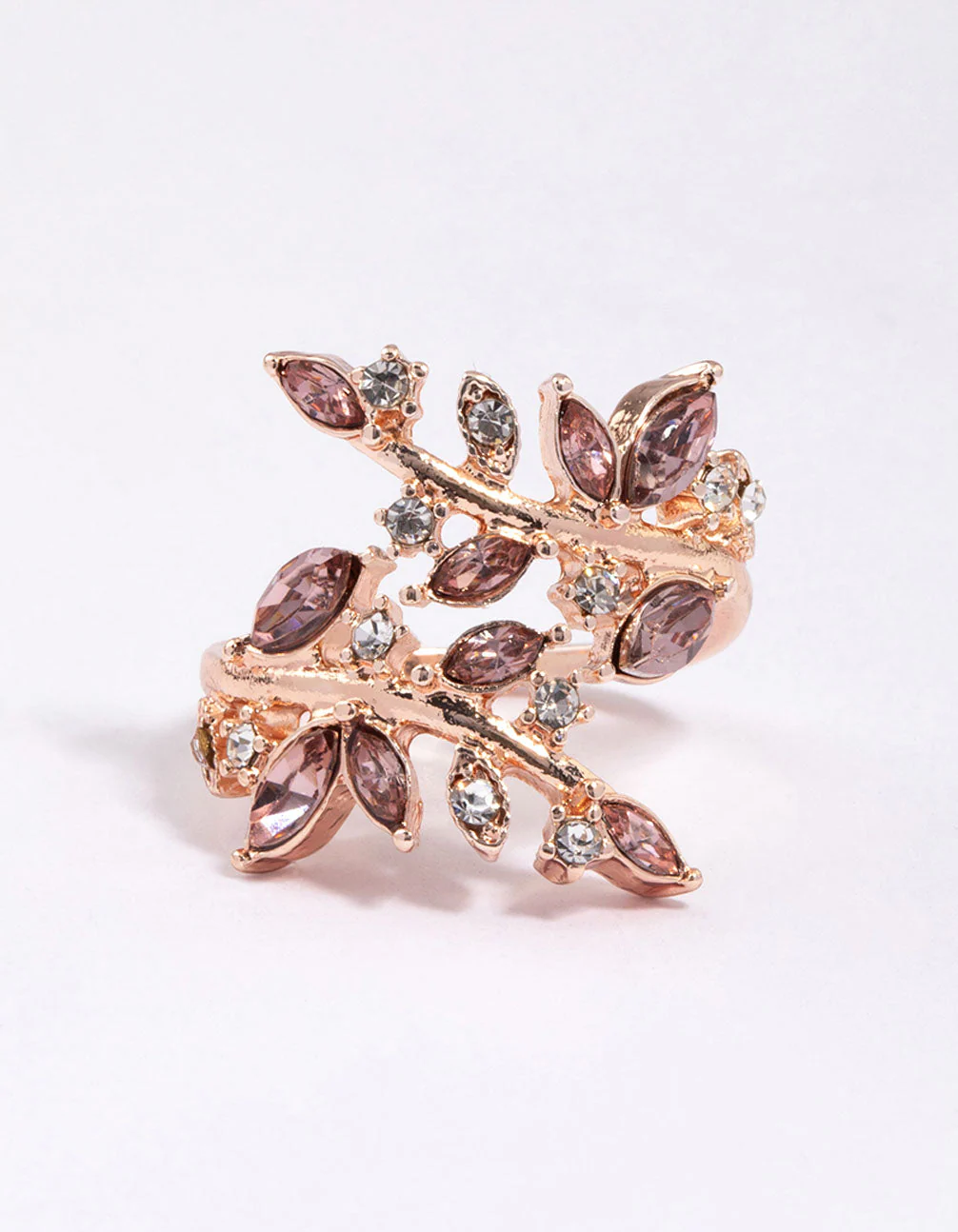 Rose Gold Vine Wrapped Ring - Image 3
