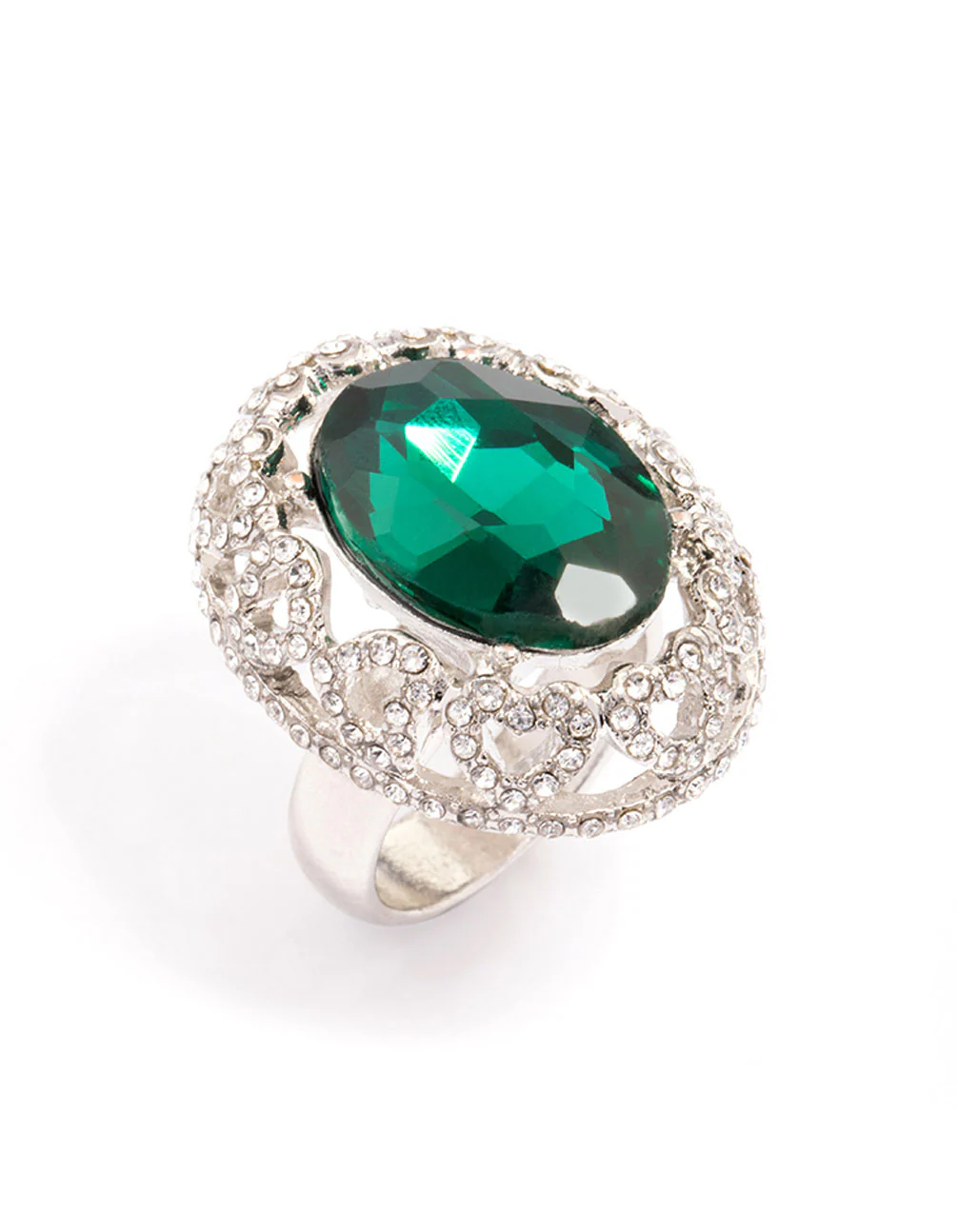 Silver Opulent Oval Ring - Image 2