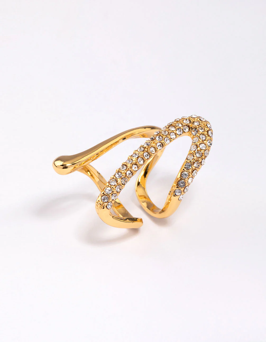 Gold Plated Blingy Split Ring - Image 2