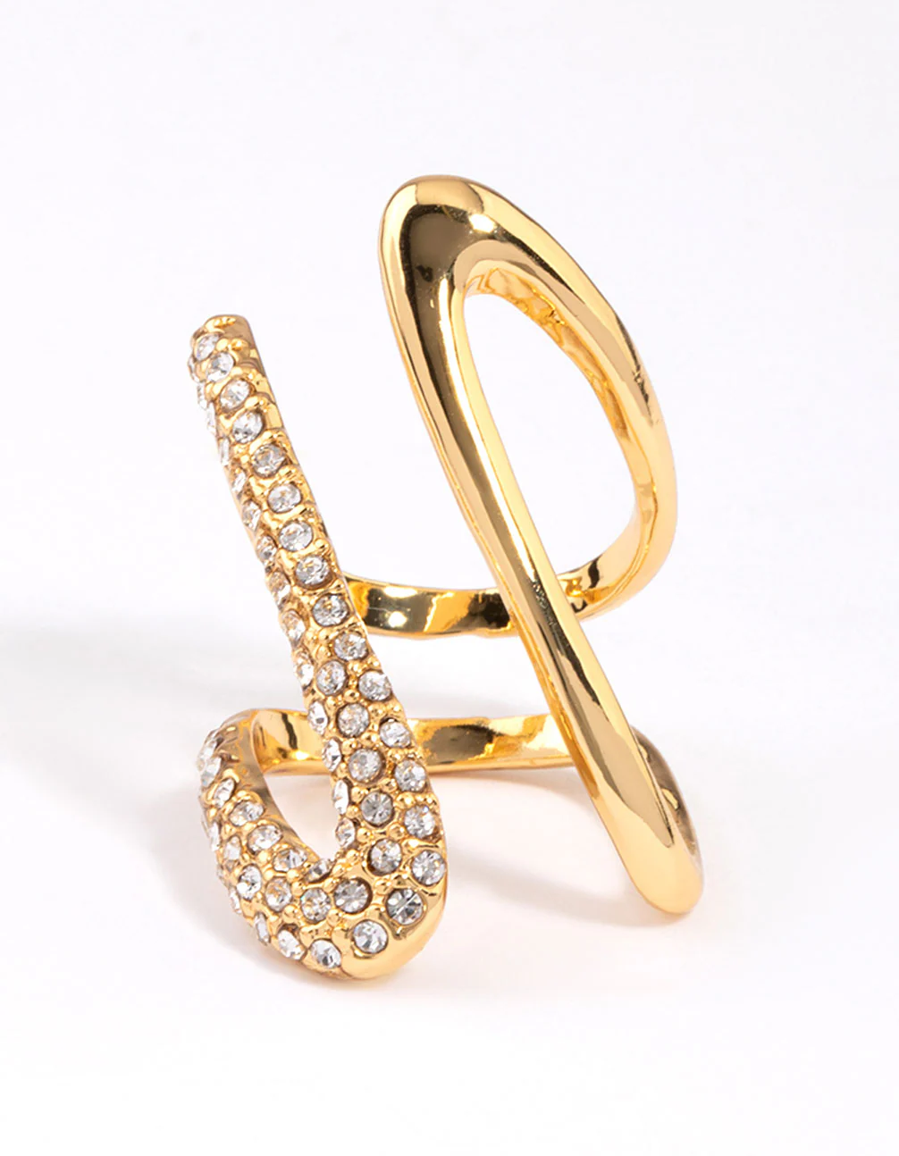 Gold Plated Blingy Split Ring - Image 3