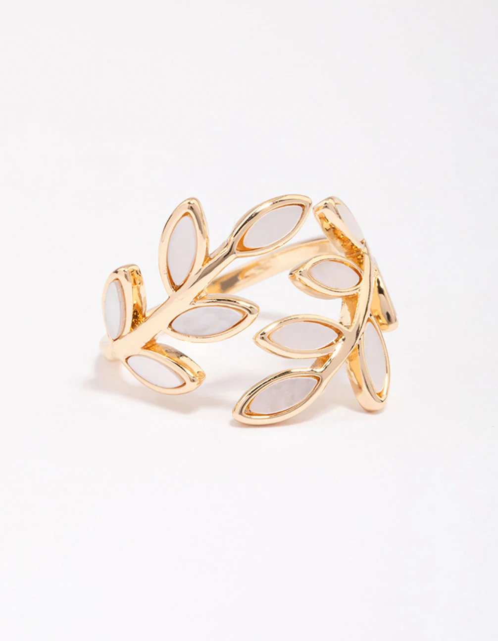 Gold Cats Eye Laurel Ring - Image 3