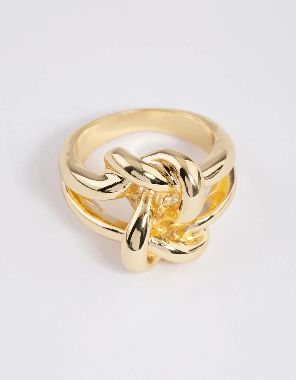 Gold Plated Double Knot Ring - Image 3