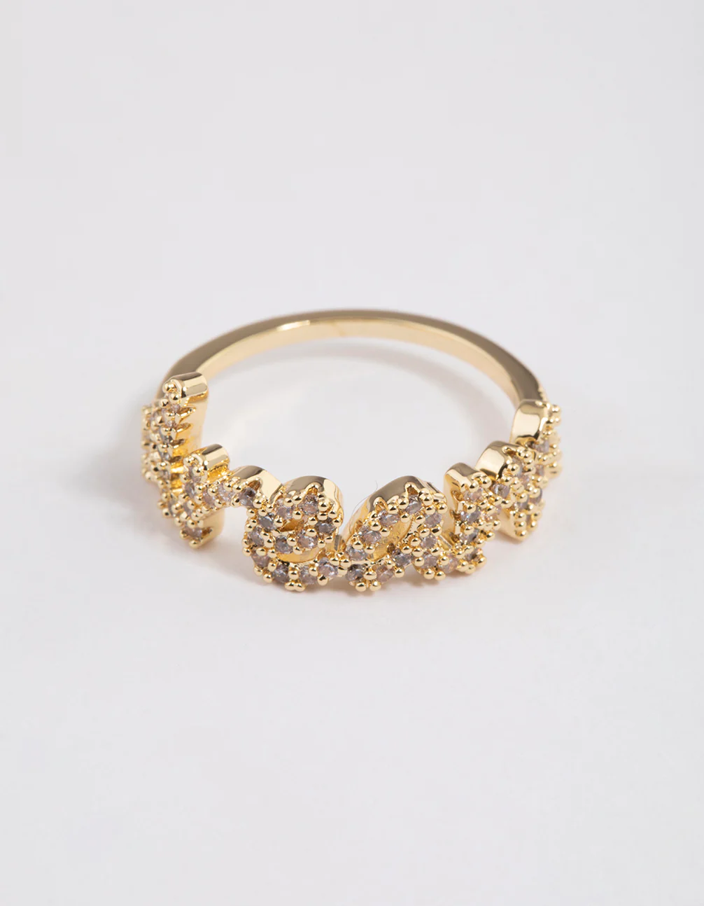 Gold Plated Dream Script Ring - Image 2