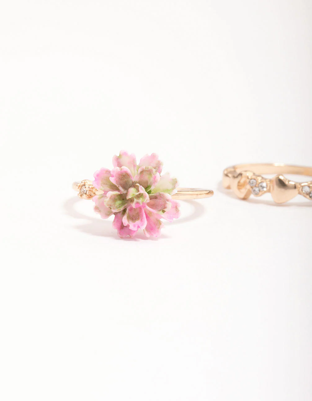 Gold Flower Butterfly Ring Pack - Image 2