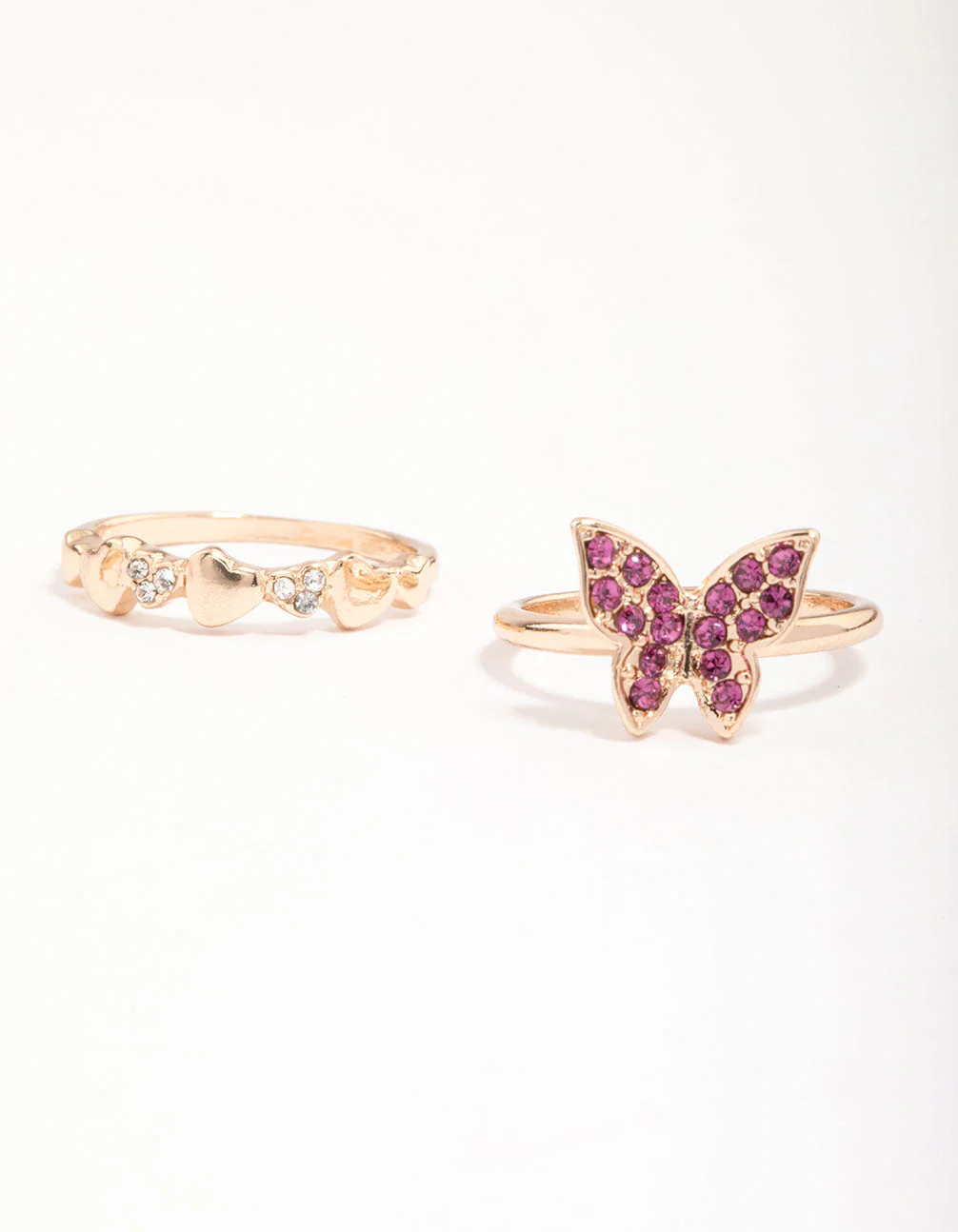 Gold Flower Butterfly Ring Pack - Image 3