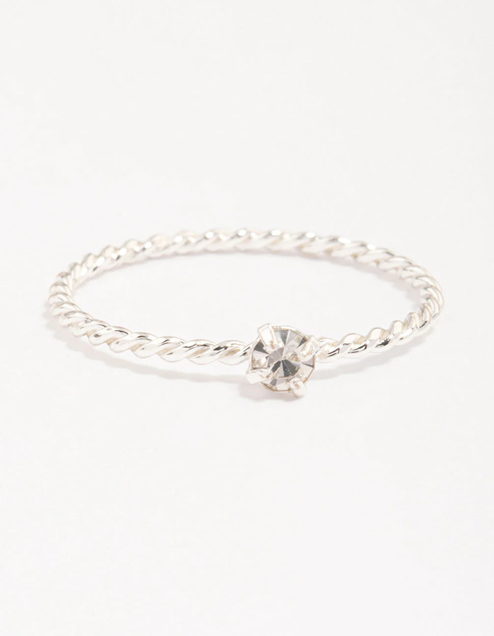 Silver Plated Cubic Zirconia Butterfly Ring Pack - Image 3