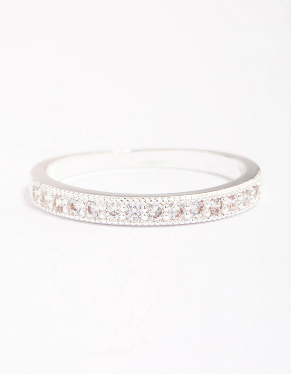 Silver Plated Cubic Zirconia Round Stone Ring Pack - Image 3