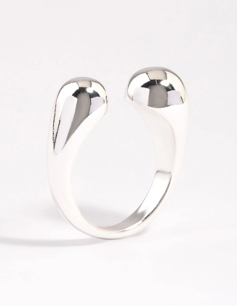 Silver Plated Open Sphere Ring - Image 2