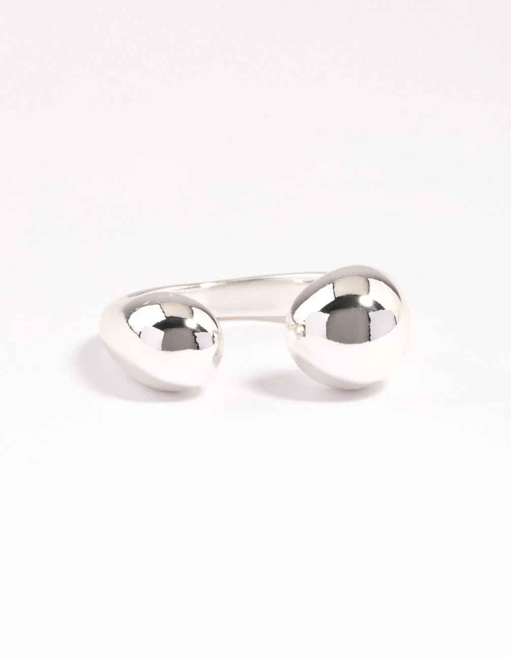 Silver Plated Open Sphere Ring - Image 3