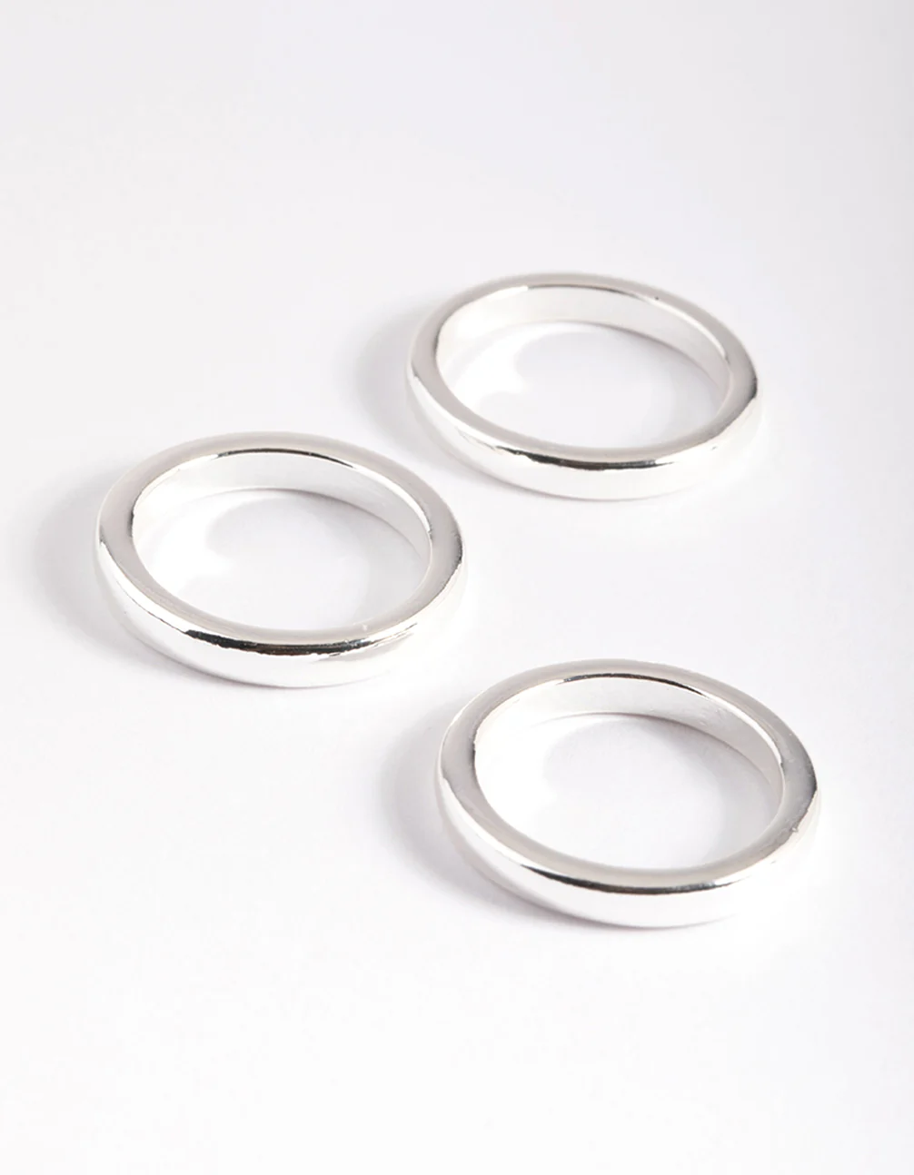 Silver Plated Triple 3mm Band Ring - Image 2