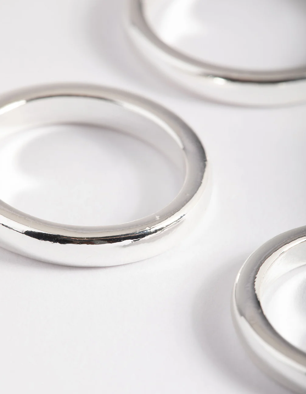 Silver Plated Triple 3mm Band Ring - Image 3