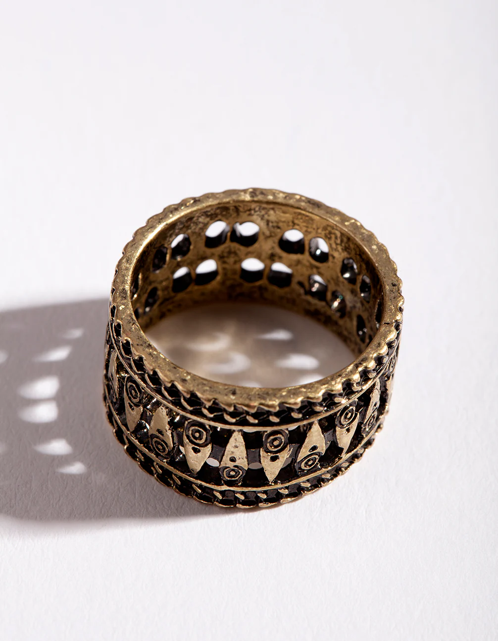 Gold Boho Band Ring - Image 2