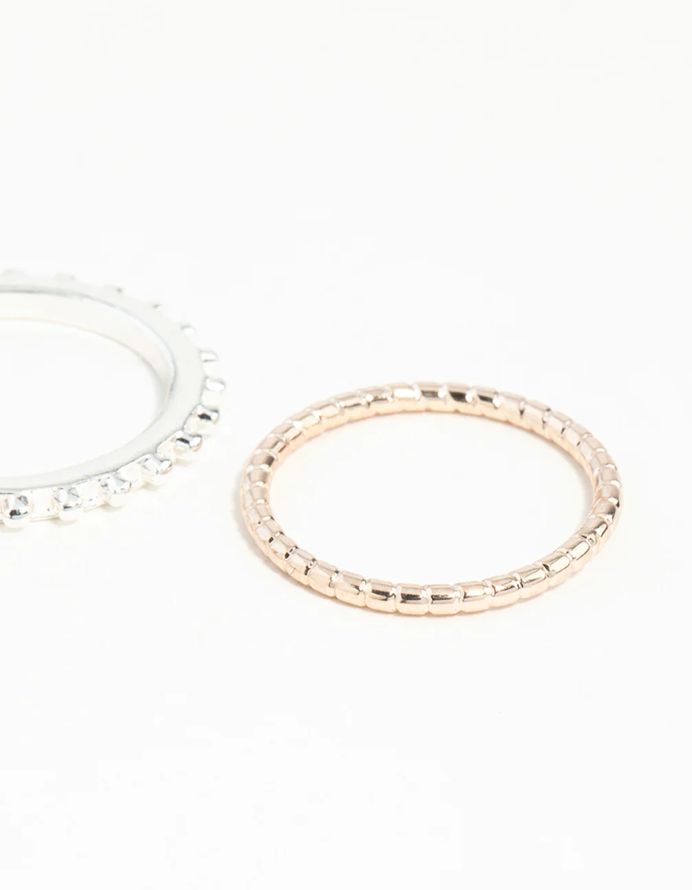 Mixed Metal Chain Ring Stack - Image 7