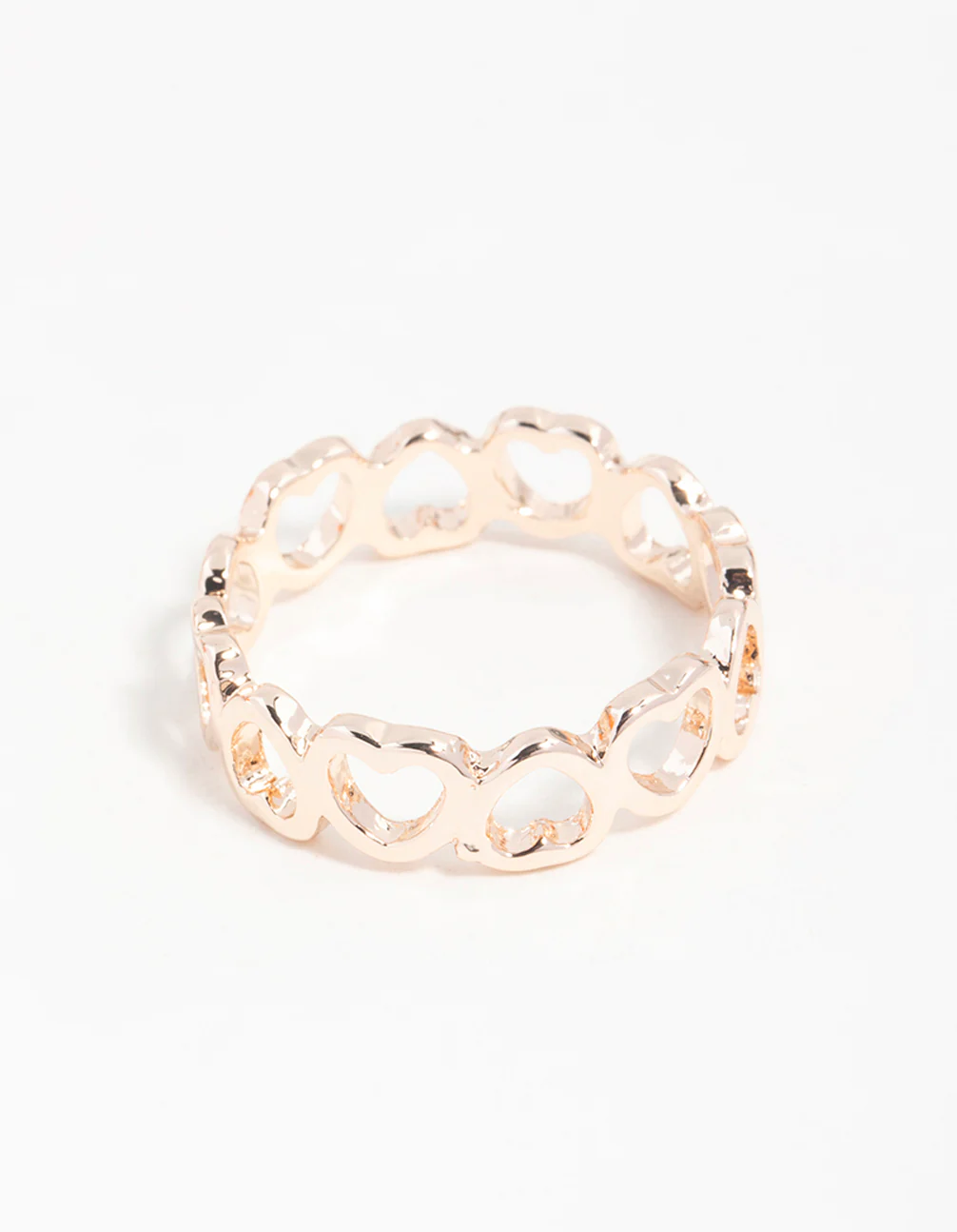 Rose Gold Heart Band Ring