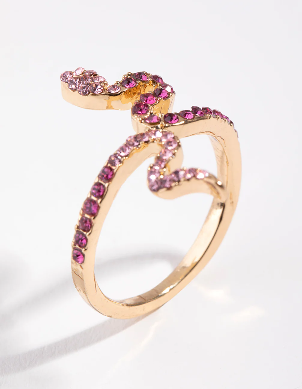 Gold Diamante Snake RIng - Image 2