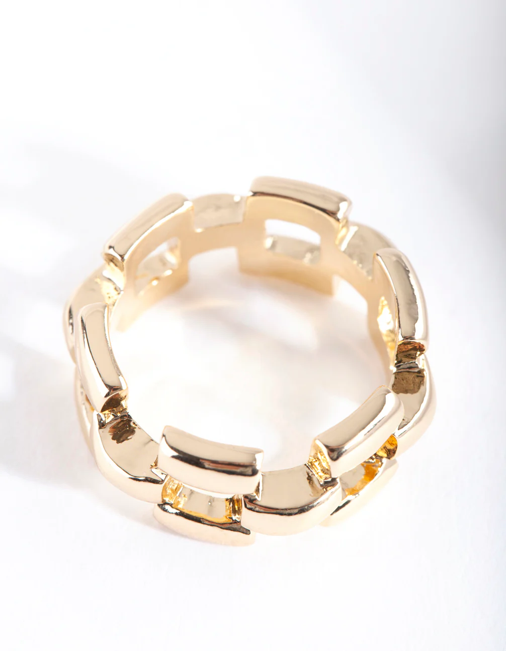 Gold Woven Chain Ring - Image 2