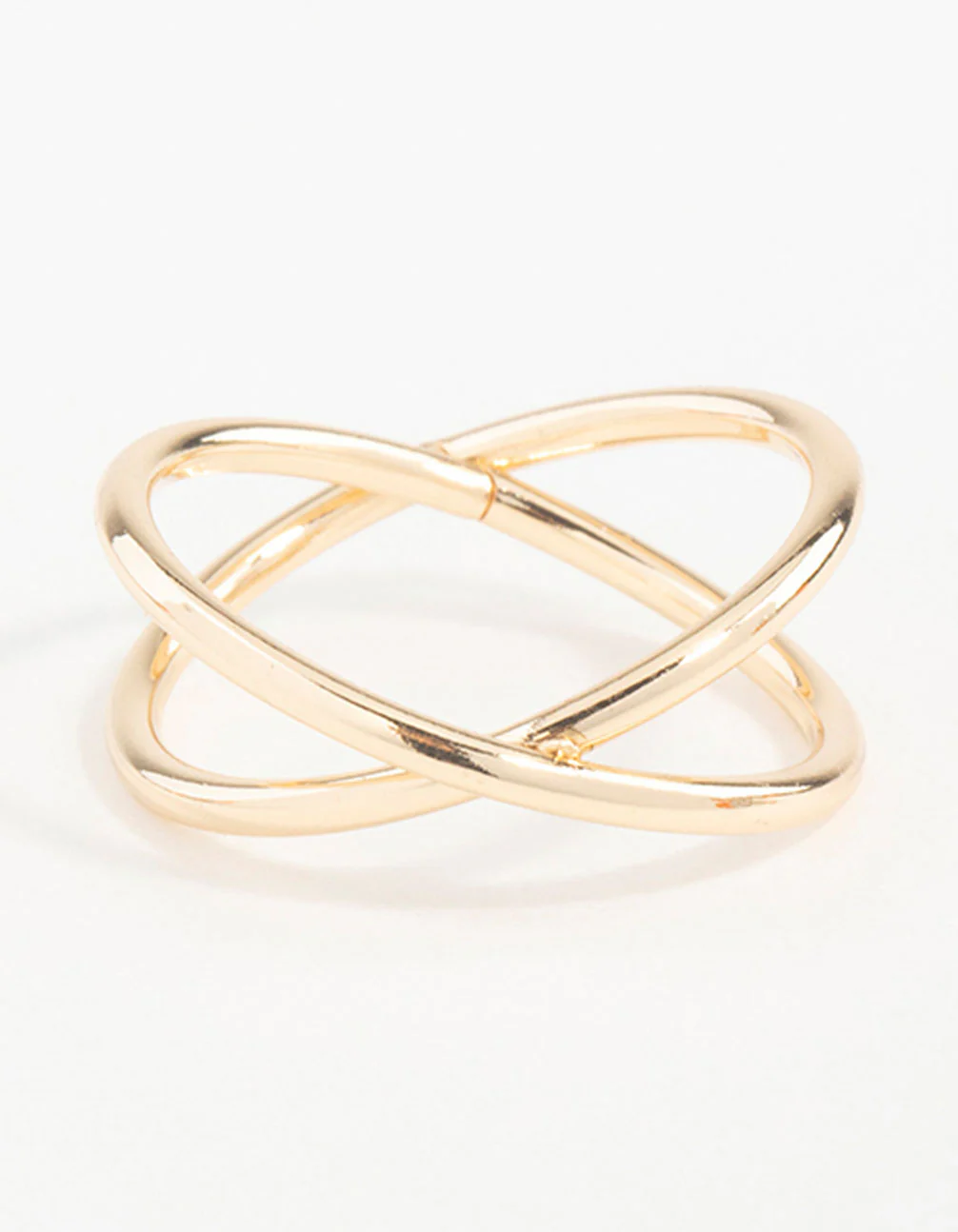 Gold Classic Crossover Ring - Image 3