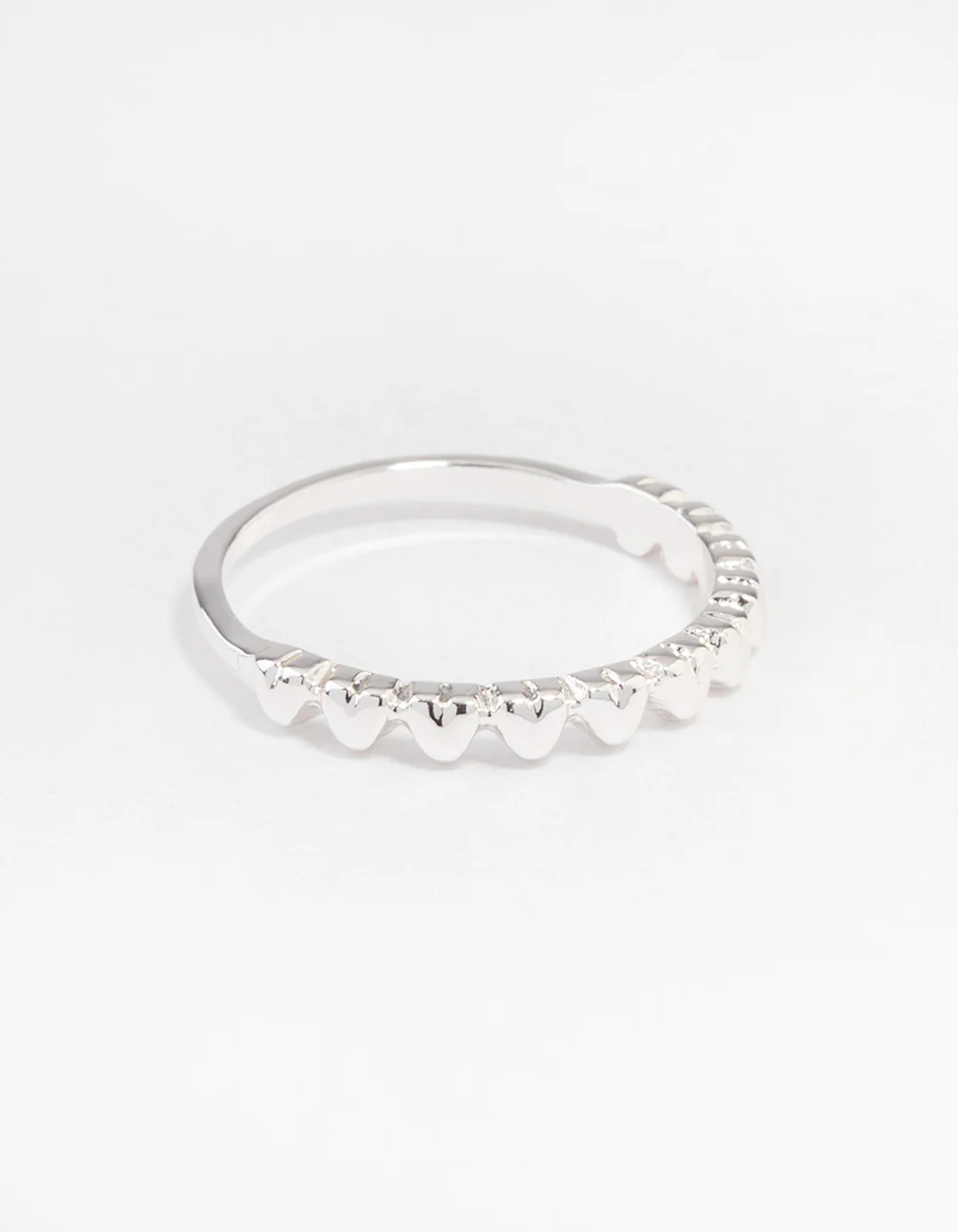 Silver Mini Hearts Ring - Image 3