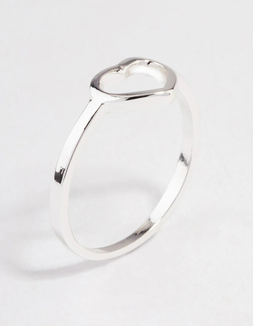 Silver Open Heart Ring - Image 2
