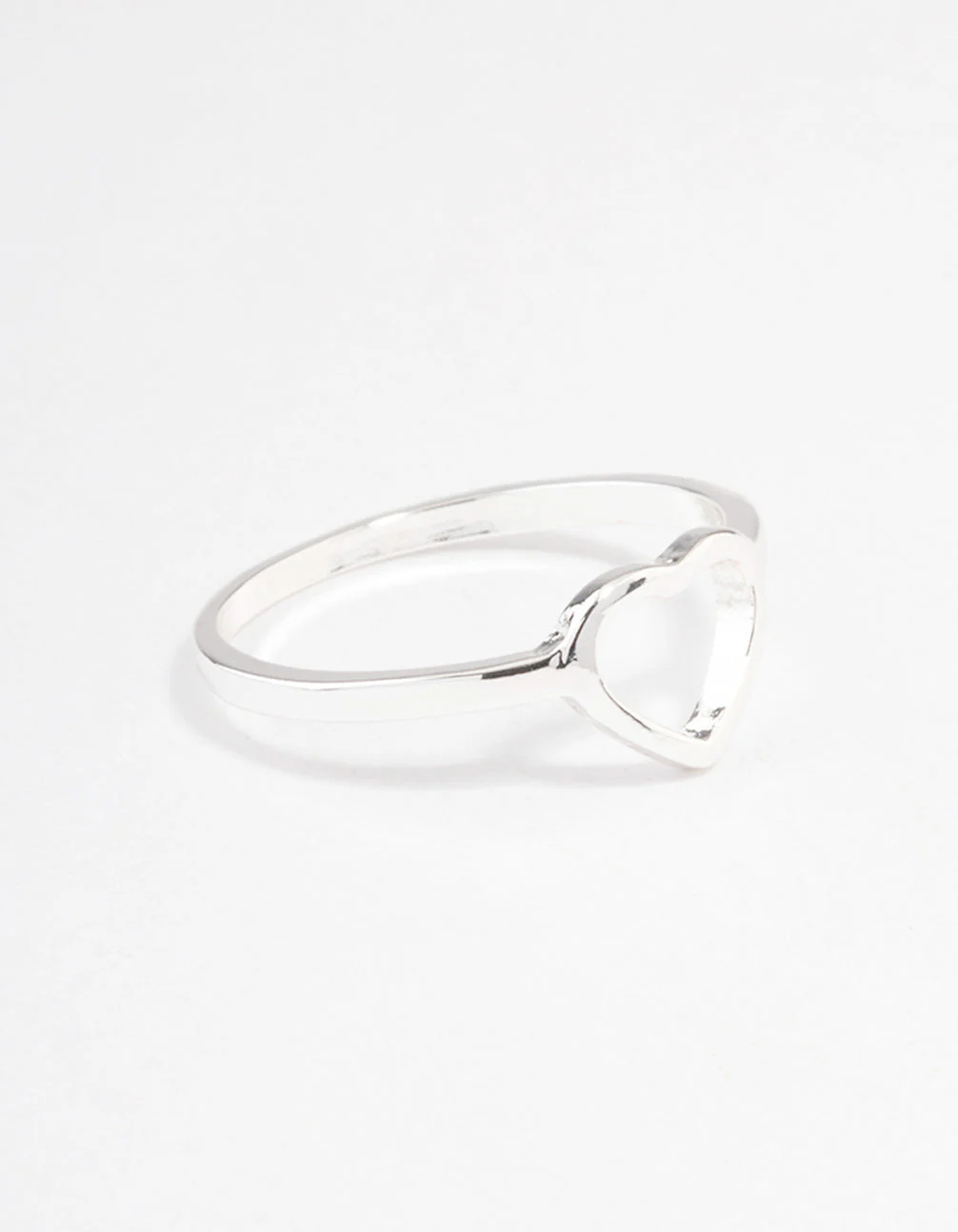 Silver Open Heart Ring - Image 3