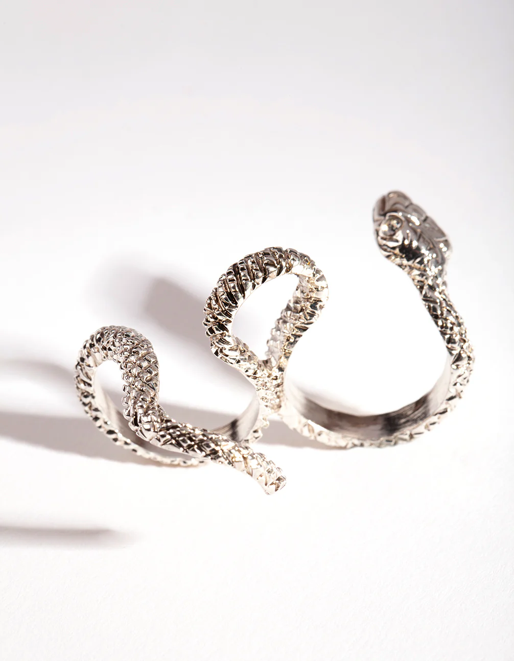 Silver Multi Finger Snake Ring - Image 2