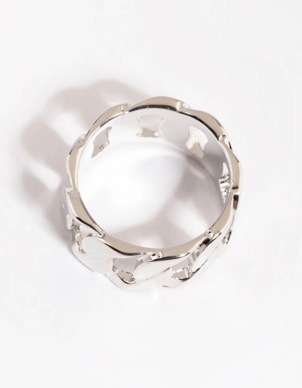 Silver Chain Link Ring - Image 3