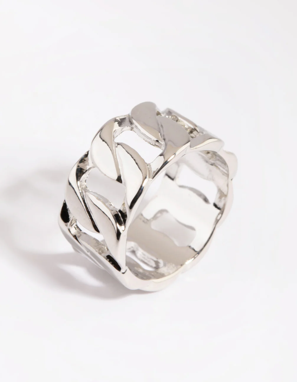 Silver Chain Link Ring - Image 4