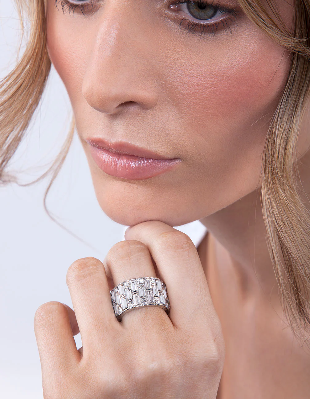 Silver Mixed Gem Ring - Image 2