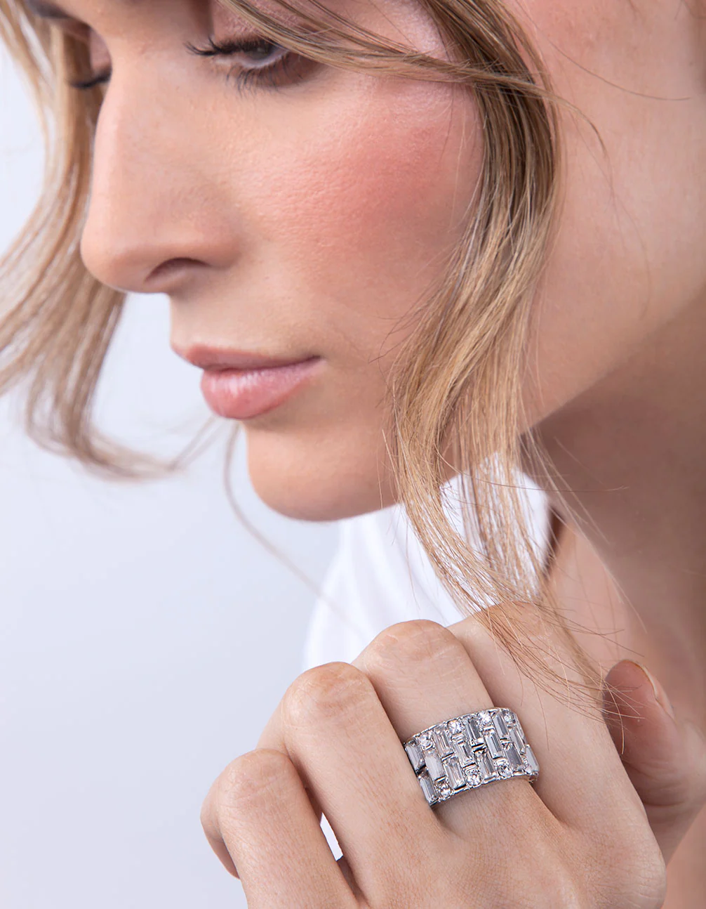 Silver Mixed Gem Ring - Image 3