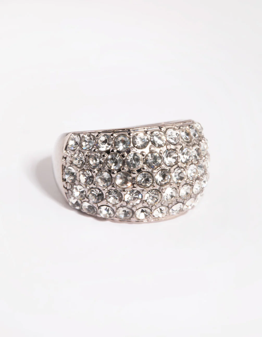 Silver Diamante Dome Ring - Image 3
