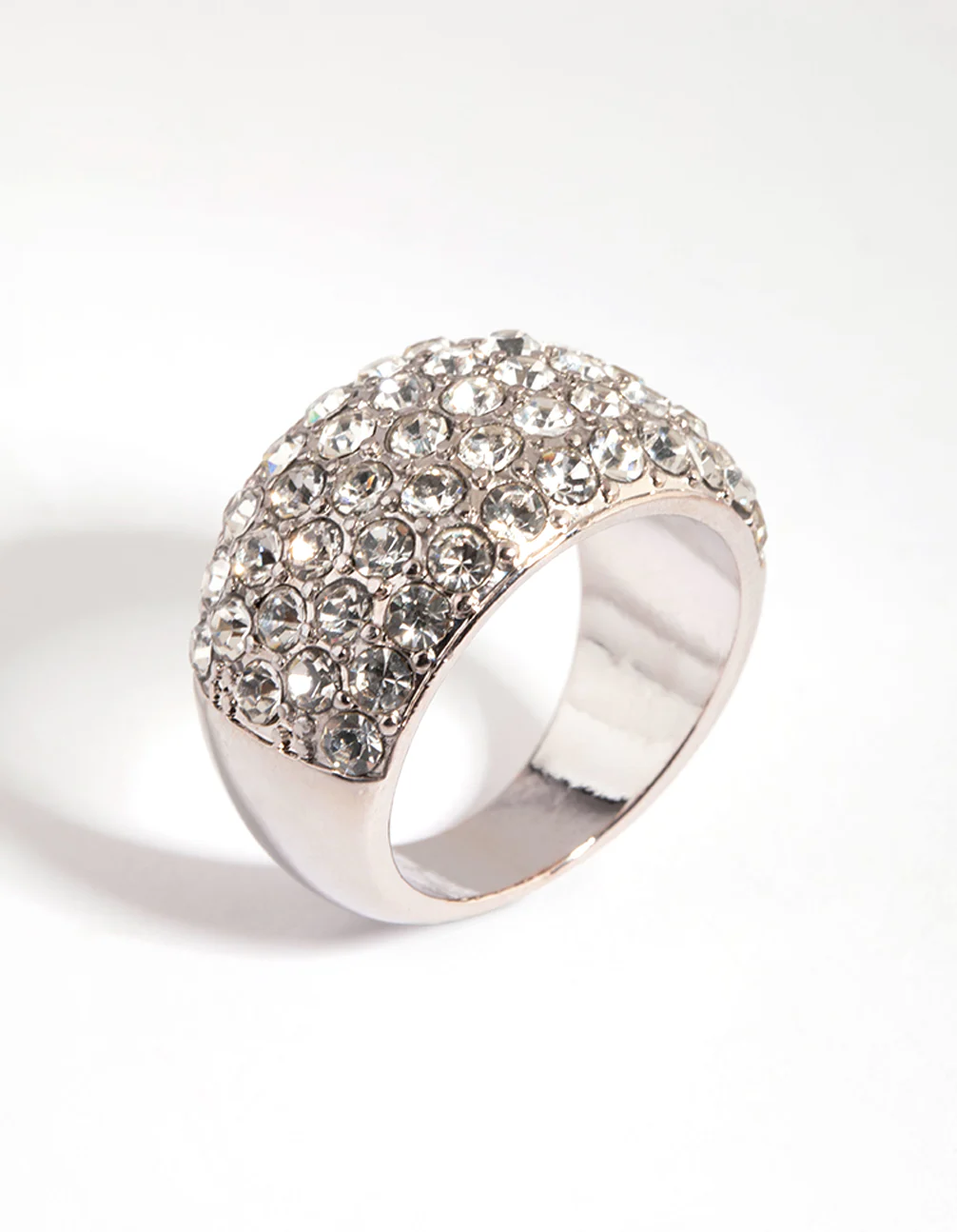 Silver Diamante Dome Ring - Image 4