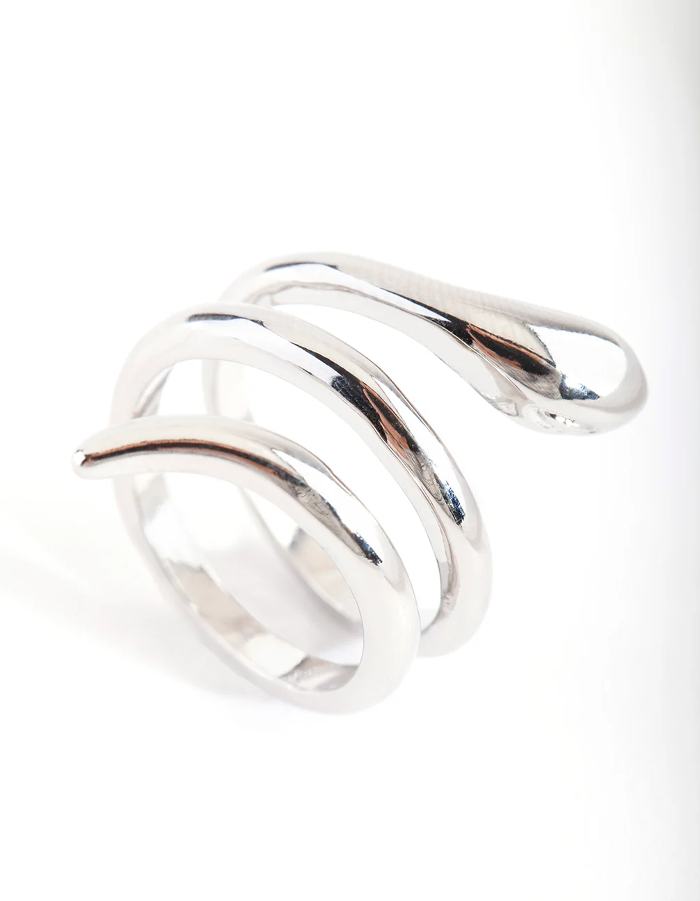 Silver Sleek Wrap Ring - Image 2