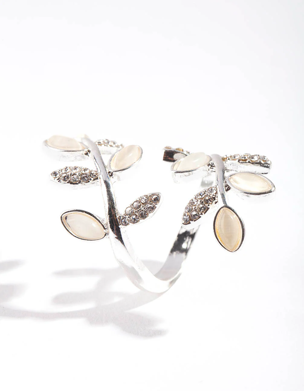 Silver Leaf Wrapped Ring - Image 2