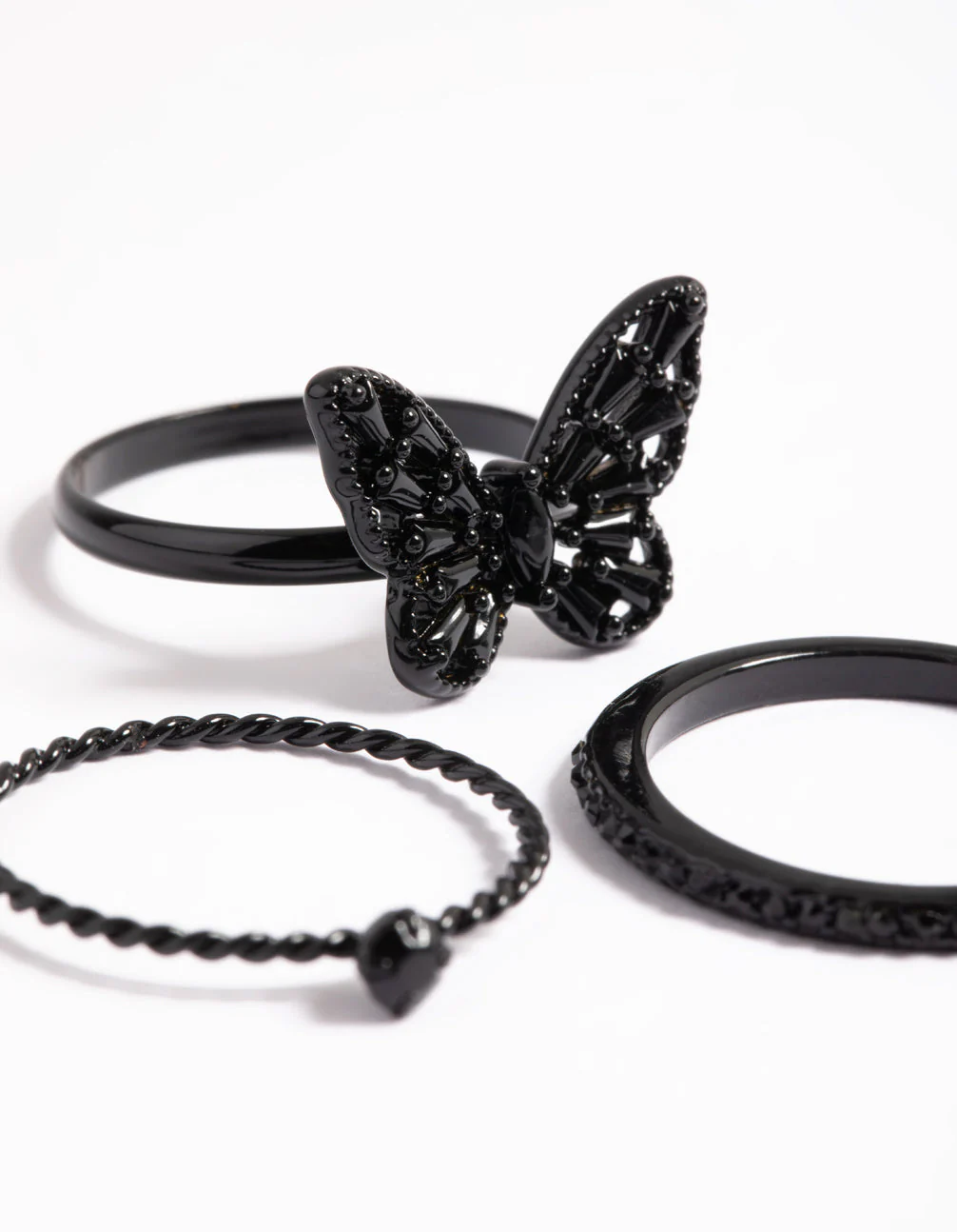 Black Butterfly Ring Pack - Image 2