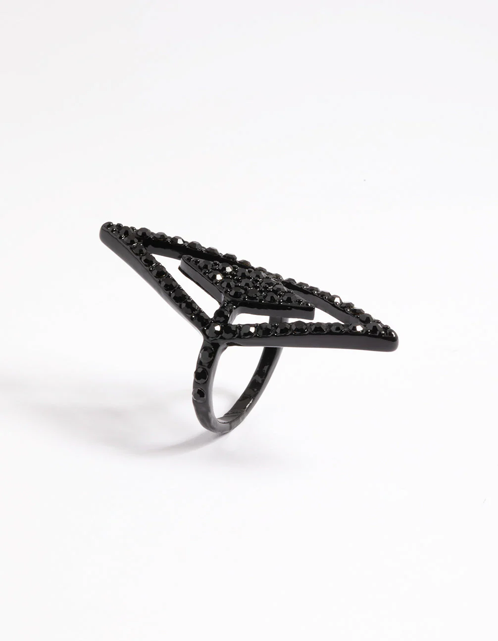 Black Double Diamond Ring - Image 3