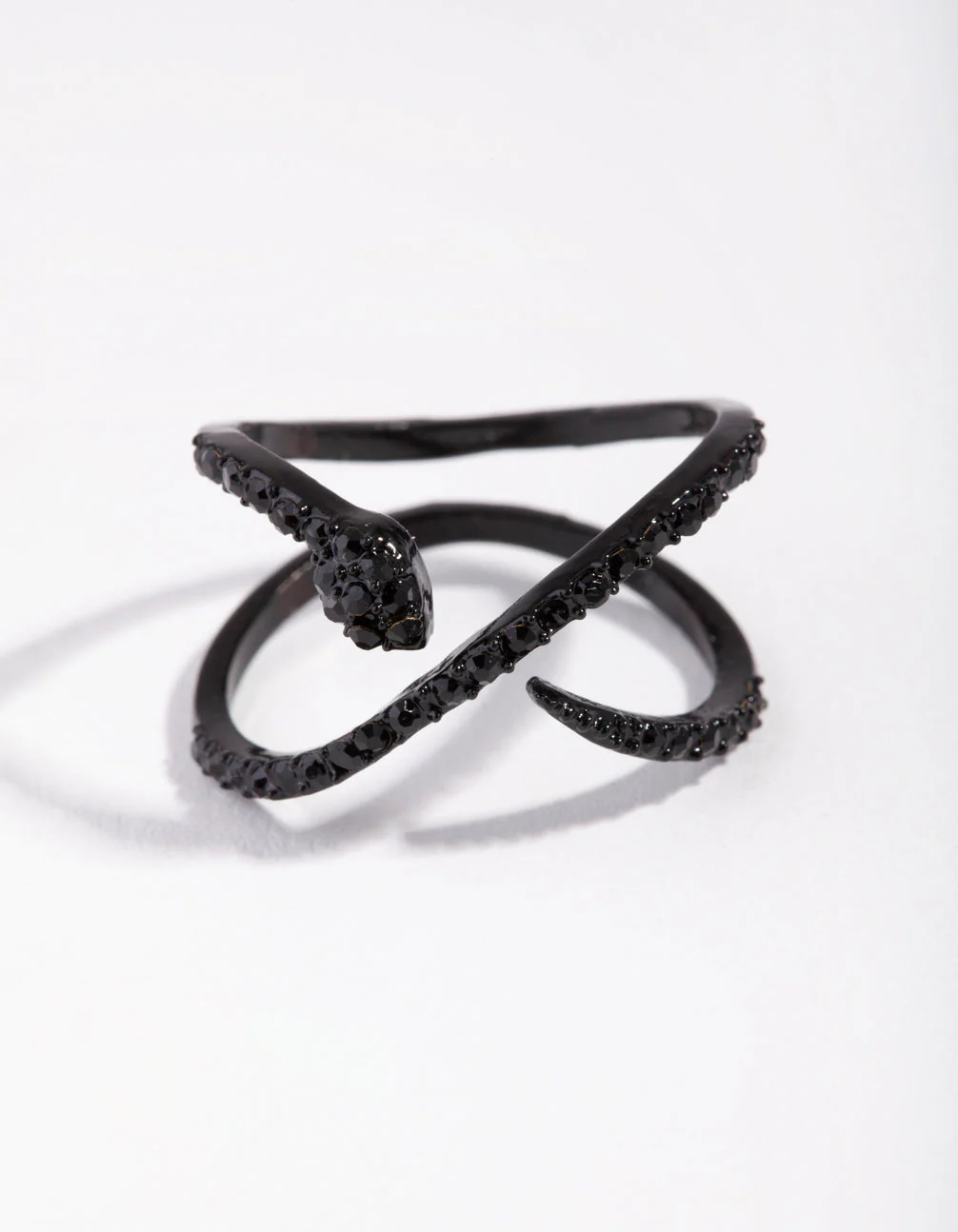 Mate Infinity Diamante Snake Ring - Image 2