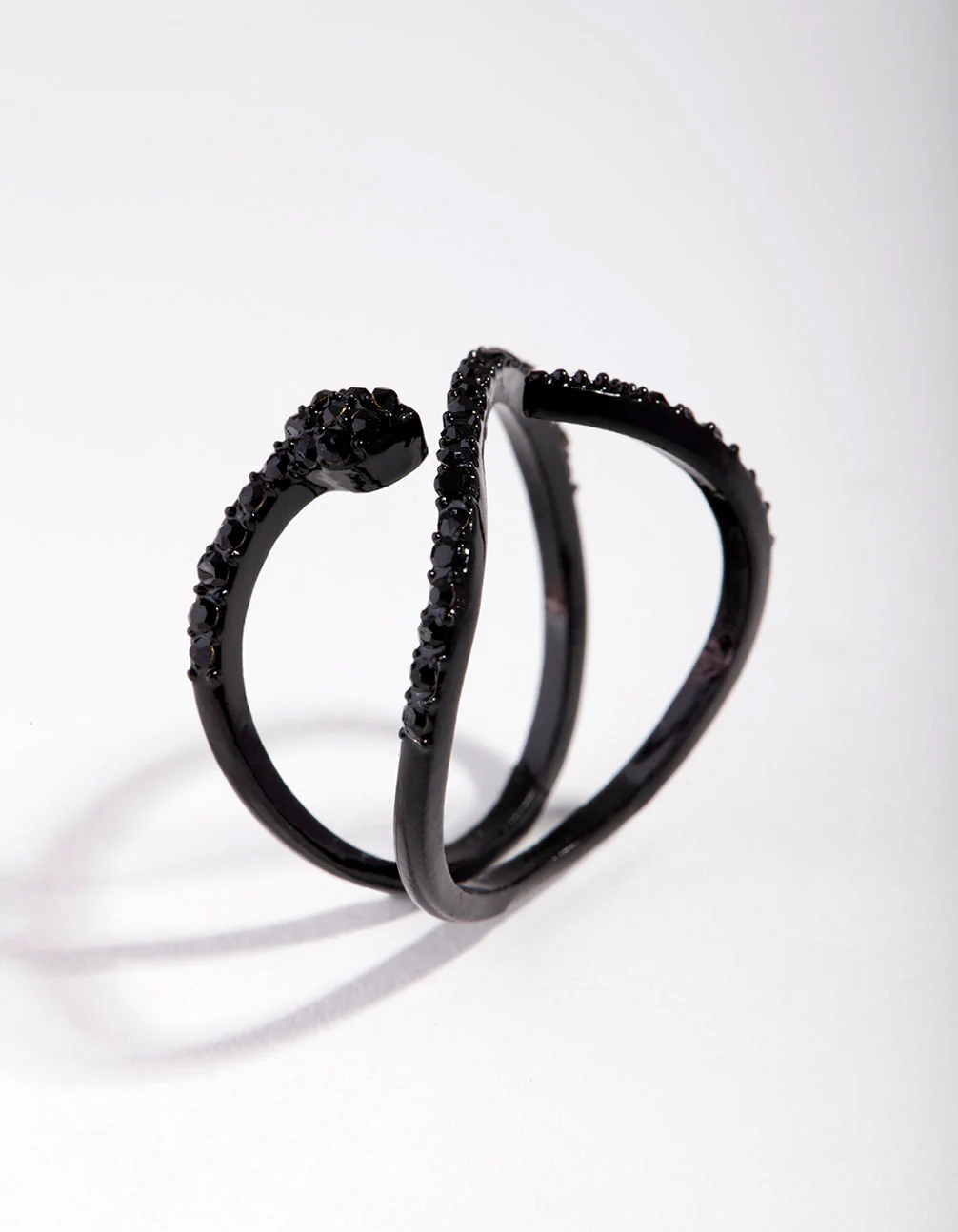 Mate Infinity Diamante Snake Ring - Image 3